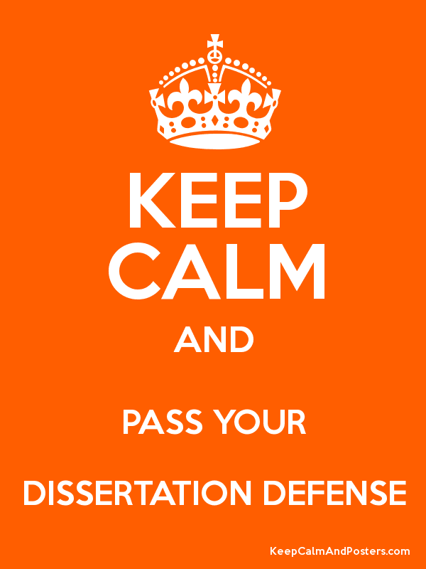 Defending a masters thesis